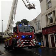 Traffic Diversion up Strand Hill due to Fire appliance on Exeter Road