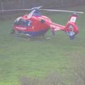 Devon air ambulance lands in Dawlish 12:15 hrs 22 12 18