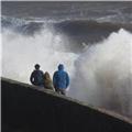 Stormy seas, Teignmouth today.