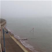 Misty seafront Teignmouth - 18 12 2016.