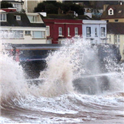 Pics Dawlish storm sea wall damage 03 03 2018 around 17:00 to 18:00 hrs.