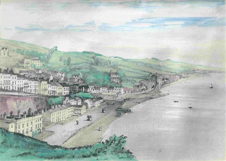 Dawlish from South Cliff 1850