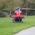 Devon air ambulance lands Starcross 23 12 18