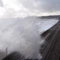 Dawlish Warren today, spectacular waves
