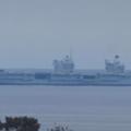 HMS aircraft carrier off Dawlish---few pics