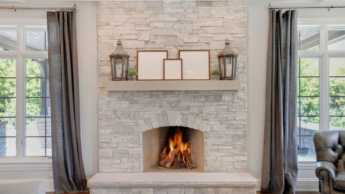 fireplace mantel