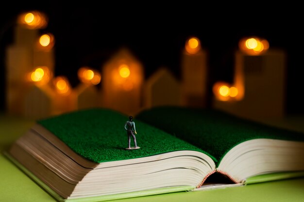 Books and imagination still life