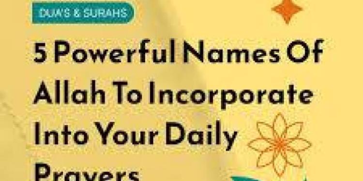The Healing Power of Reciting Allah%u2019s Names