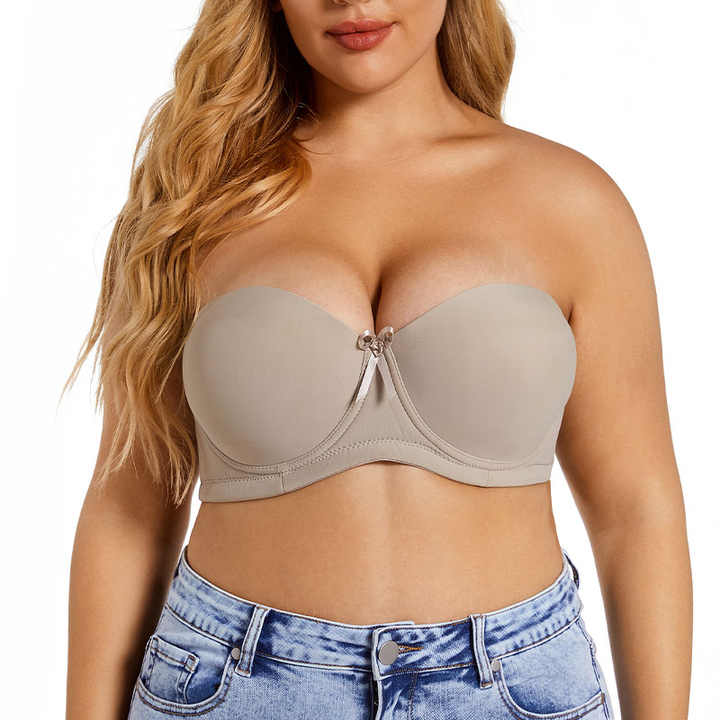 Plus Size Strapless Bra Push up Women Underwear Seamless Sexy Lingerie  Invisible Non Slip Brassiere|