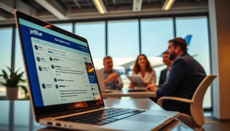 JetBlue social media interaction