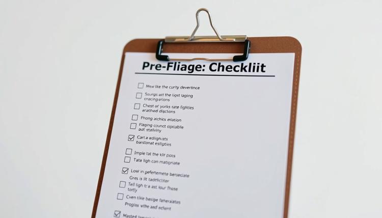 pre-flight checklist