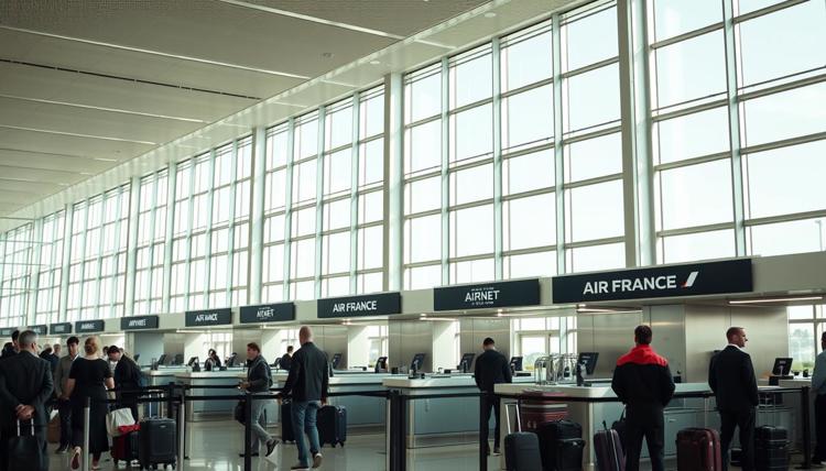 Air France check-in process