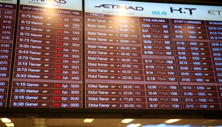 Etihad flight schedules
