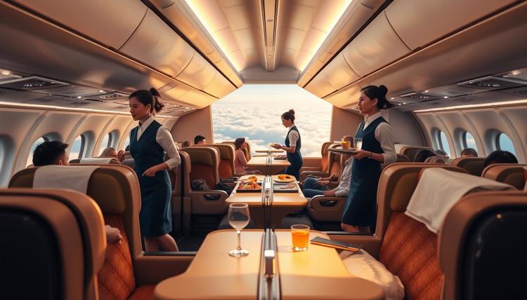 in-flight service