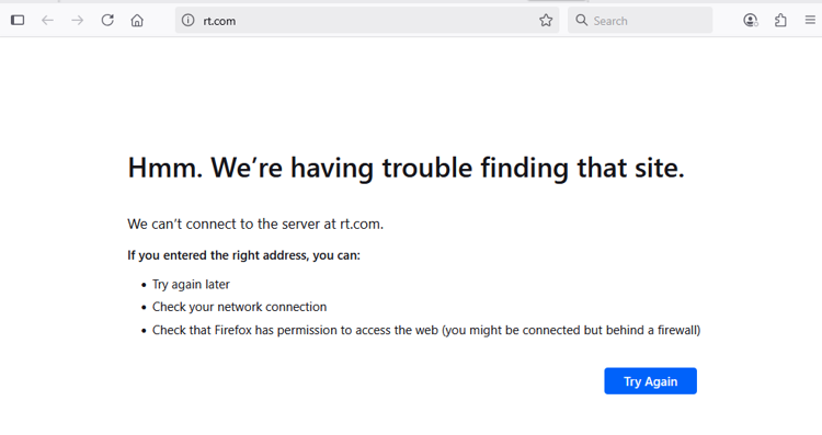 rt.com - banned in the uk