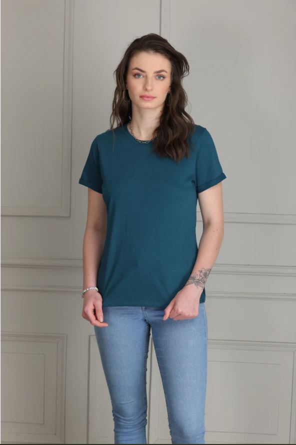 plain t shirts for women in multiple colors