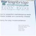 Sandy Lane Toilets Closed