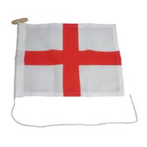 st george s cross flag a printed st george s cross flag with rope and ...